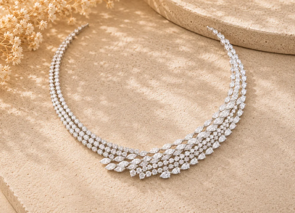 Multi – Strand Diamond Necklace